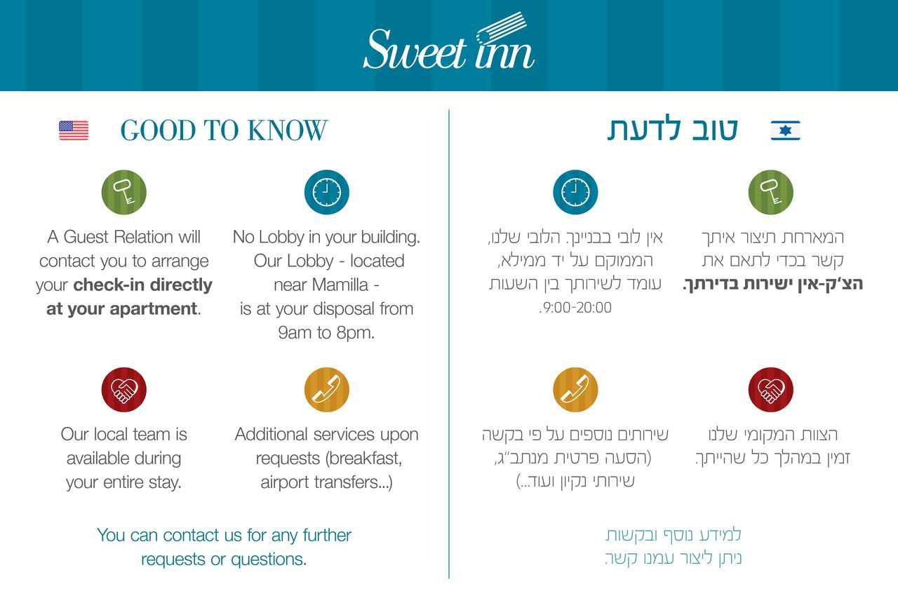 Sweet Inn Apartments - Amatsya Street 예루살렘 외부 사진